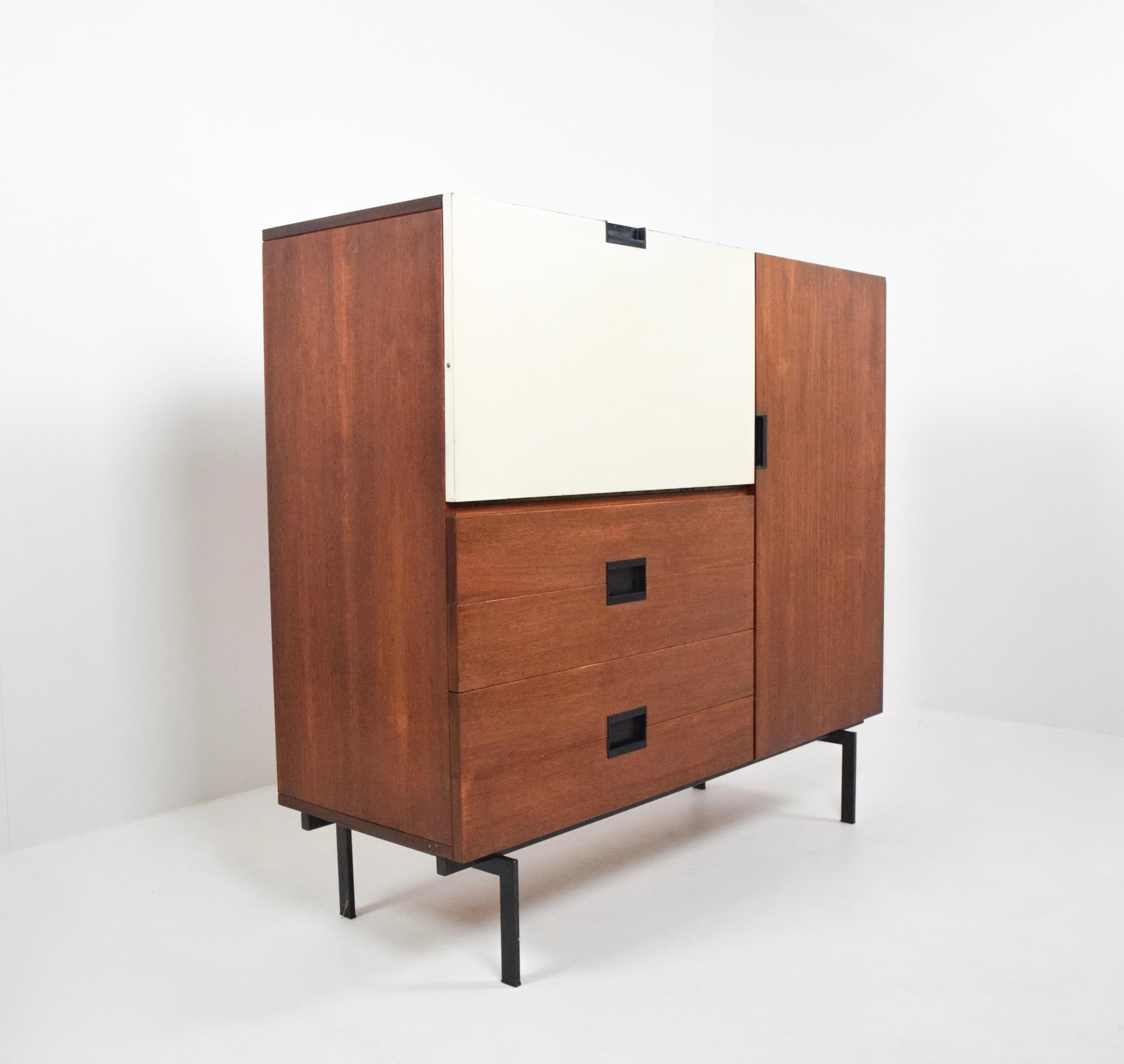 Mid-Century Modern Highboard CU06 by Cees Braakman for Pastoe, Japan Series, The Netherlands 1960s