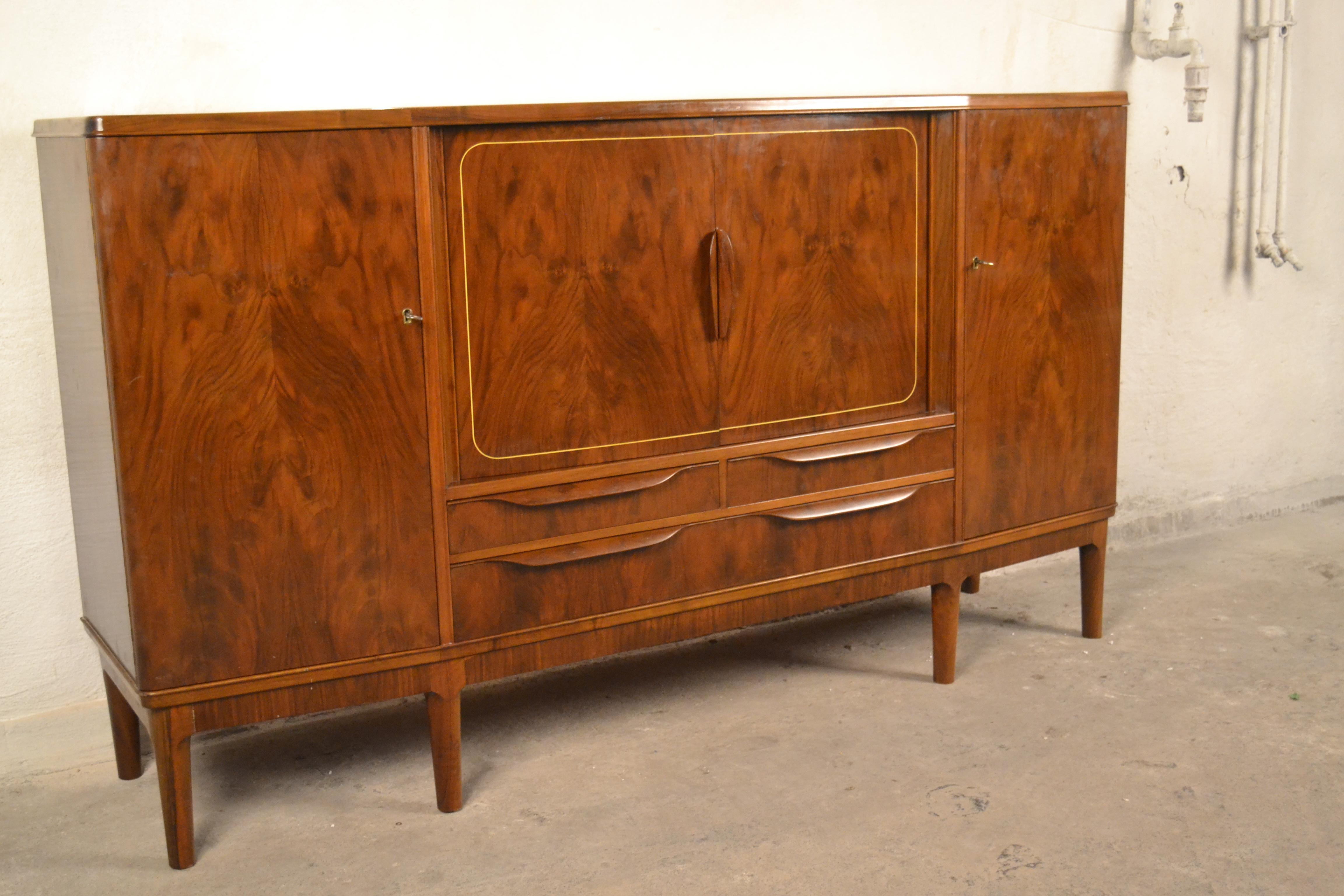 Mid-20th Century Highboard, Denmark, 1960s For Sale