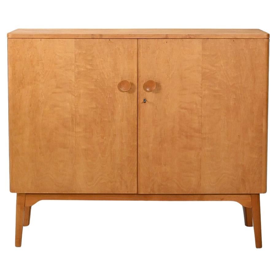 "Swedish Grace" birch highboard, 1940s For Sale