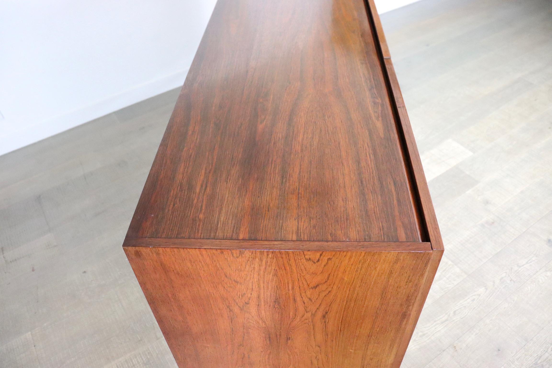 Highboard in Chrome and Rosewood by Rudolf Glatzel for Fristho, The Netherlands 5