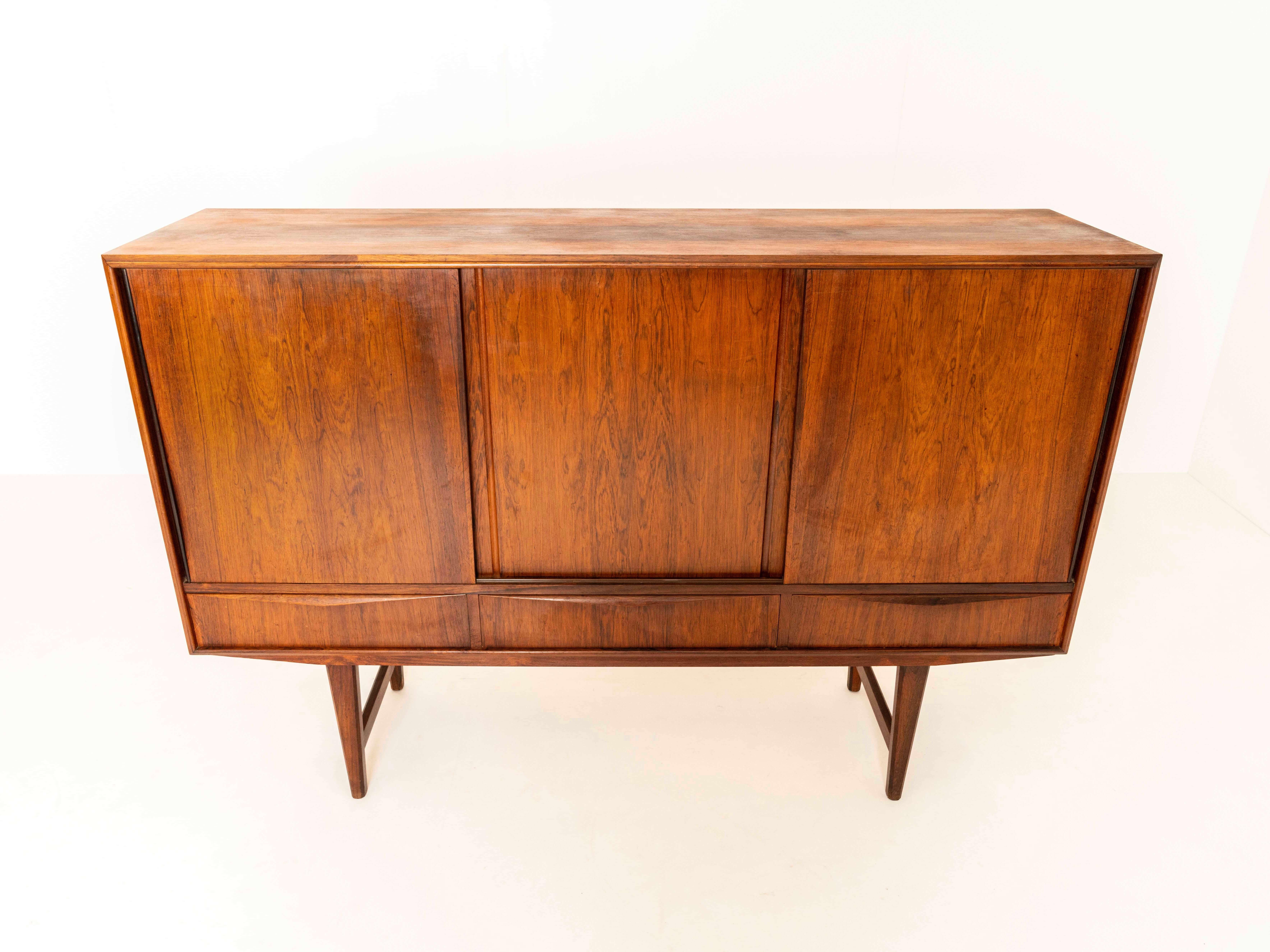 Highboard in Rosewood for E.W. Bach, Denmark 1960s 1