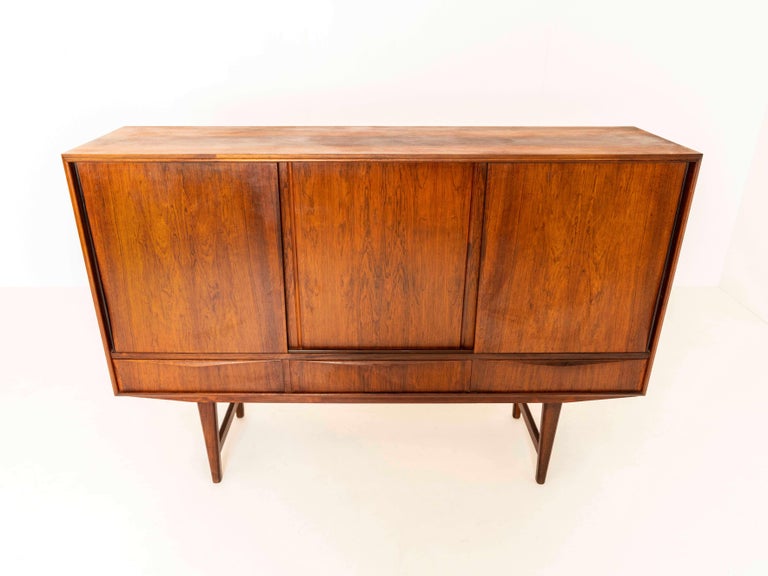Highboard in Rosewood for E.W. Bach, Denmark 1960s For Sale 1