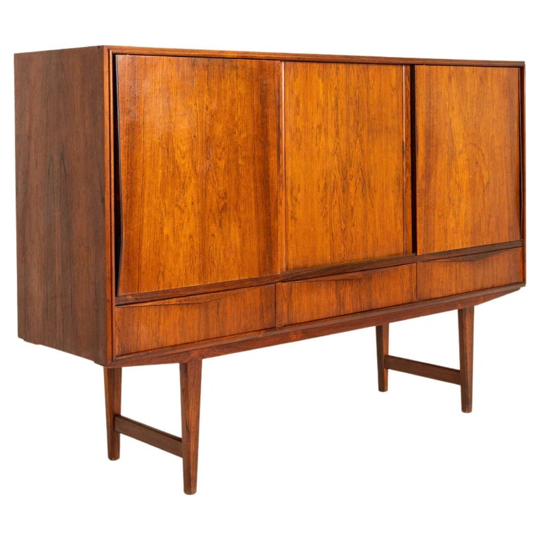 Highboard in Rosewood for E.W. Bach, Denmark 1960s For Sale