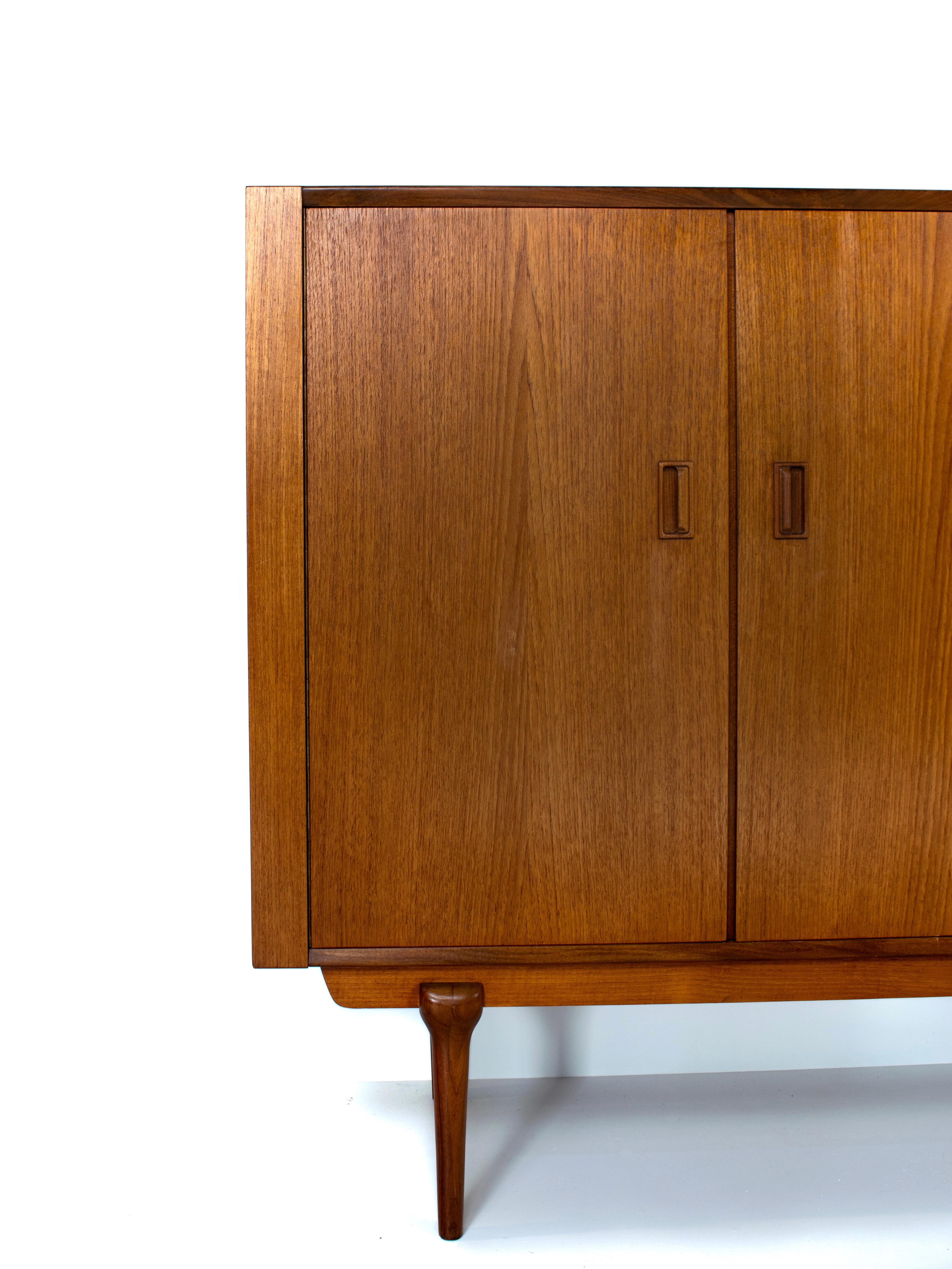 Mid-20th Century Highboard in Teak by Topform, the Netherlands, 1960s
