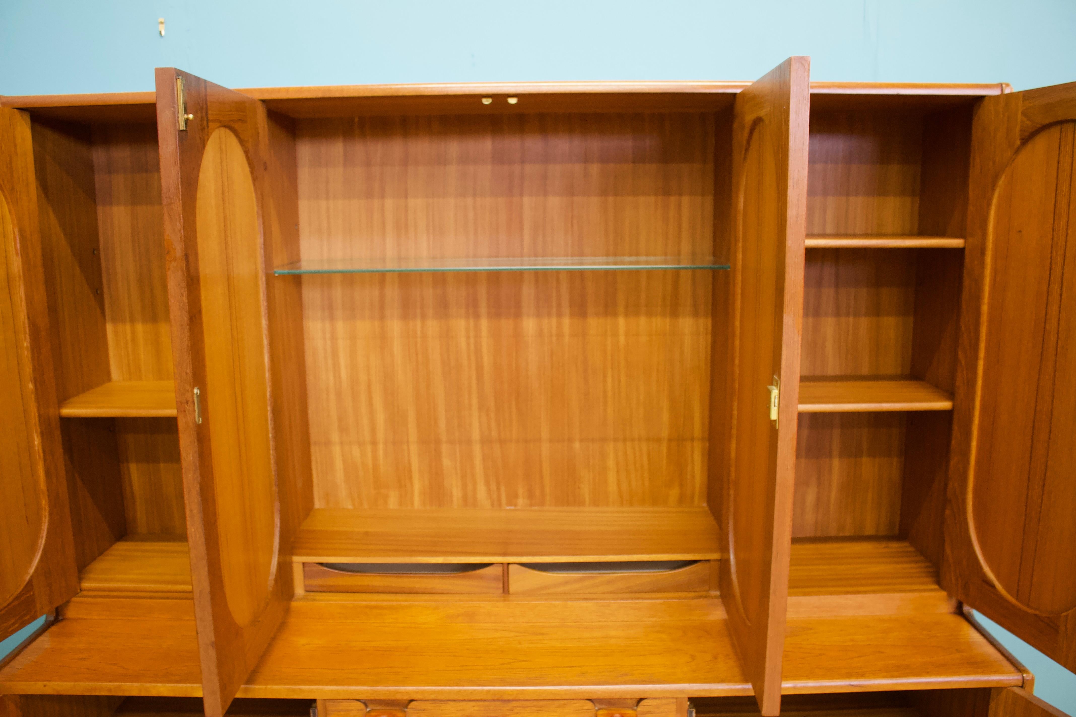 Highboard in Teak from Nathan, 1960s For Sale 4