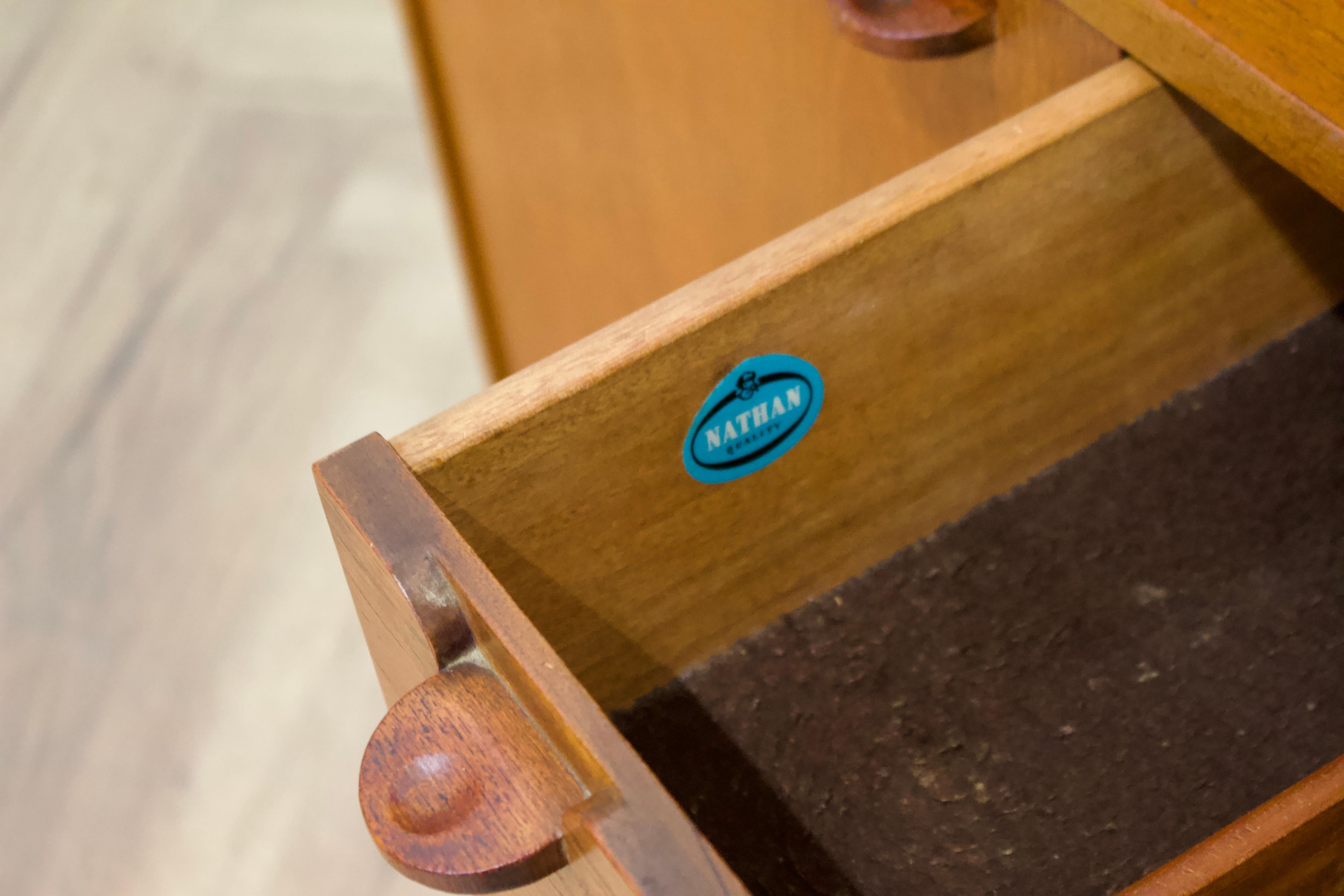 Highboard in Teak from Nathan, 1960s For Sale 6