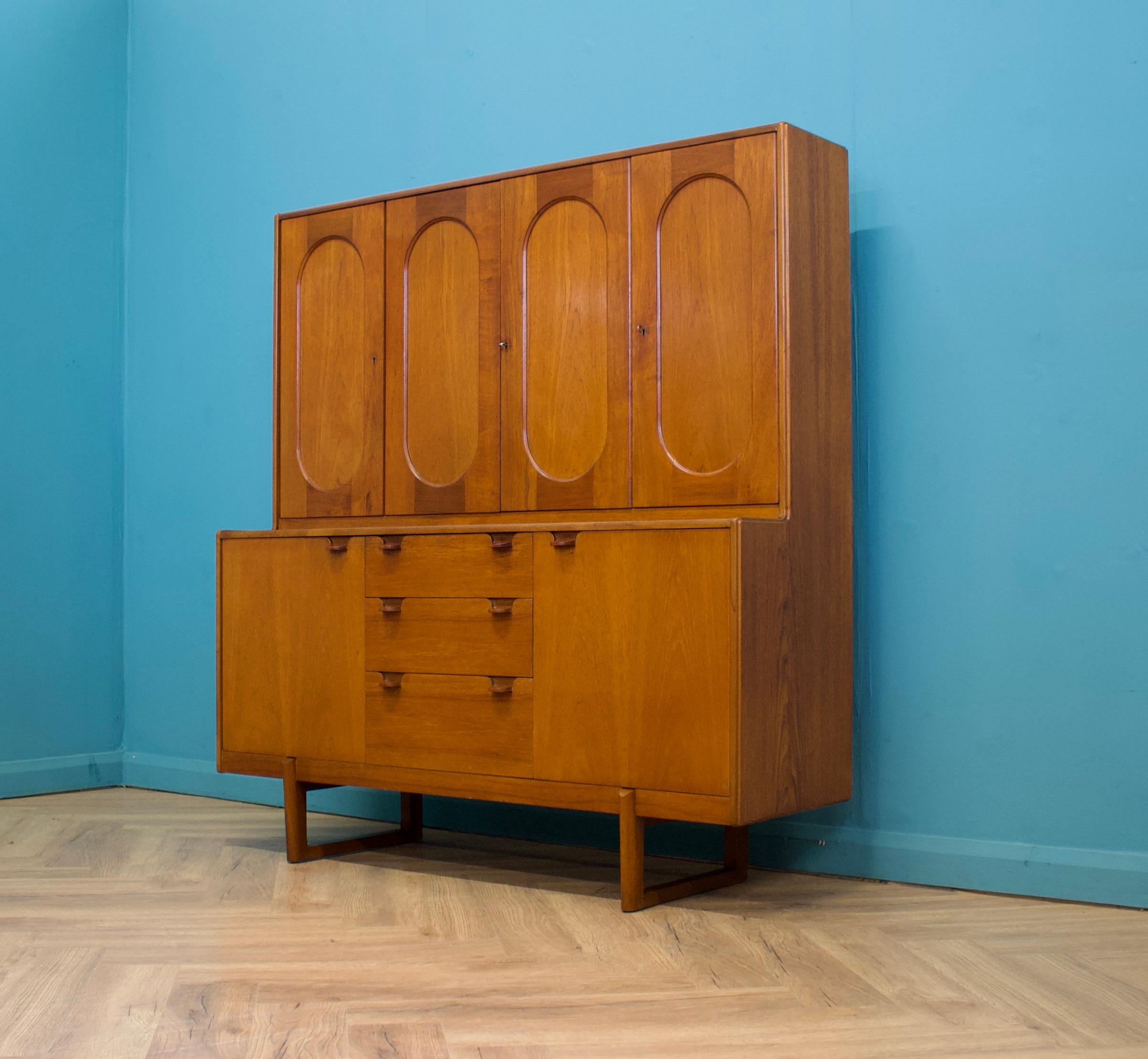 Mid-Century Modern Highboard in Teak from Nathan, 1960s For Sale
