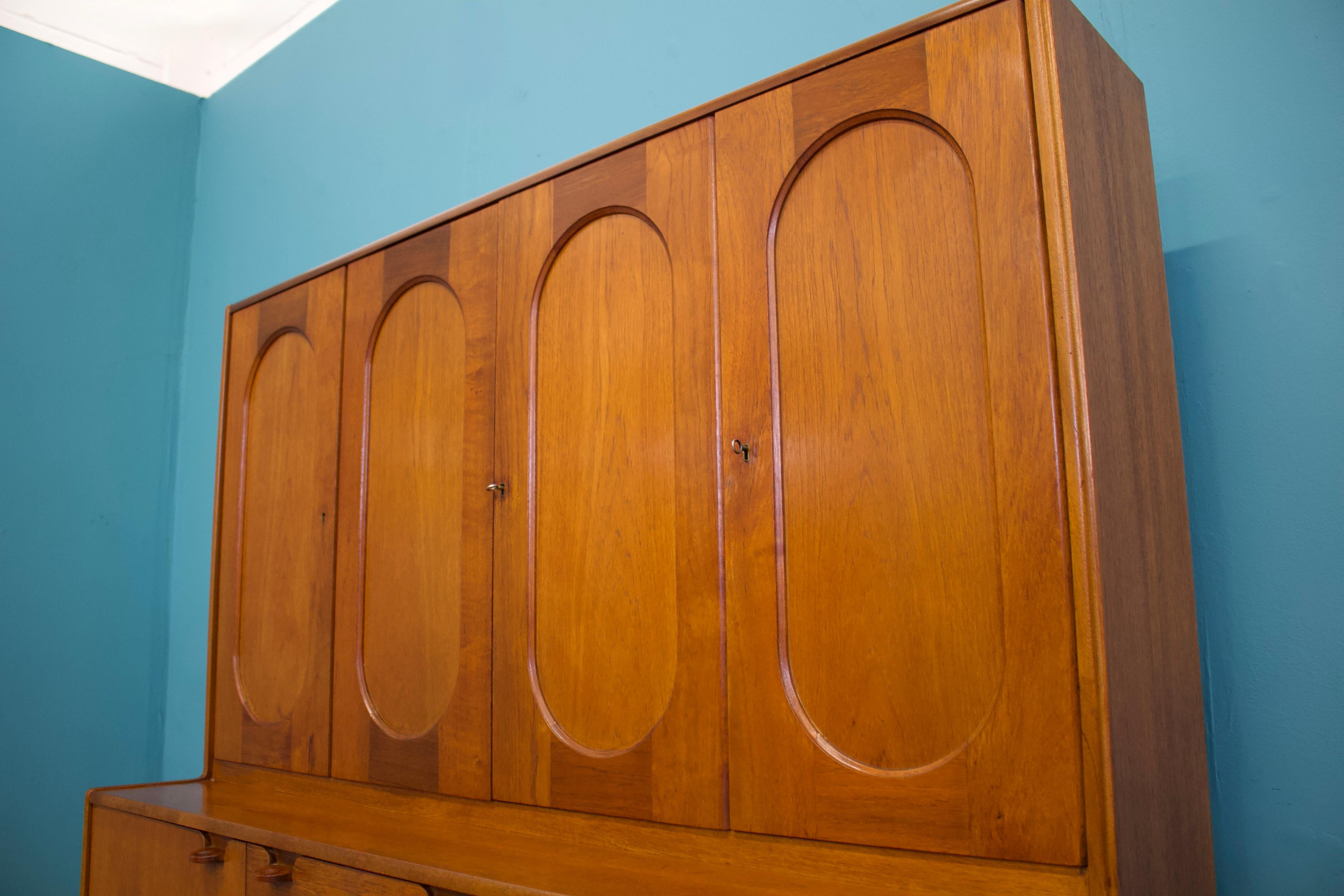 British Highboard in Teak from Nathan, 1960s For Sale