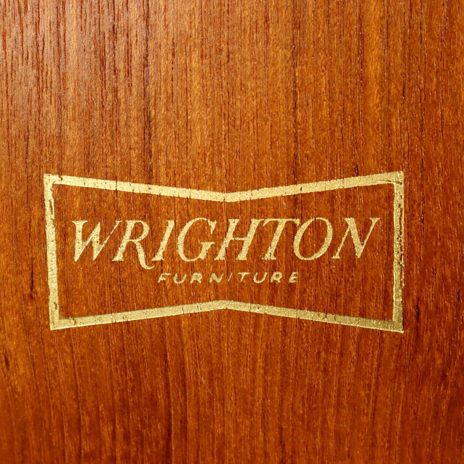 Mid-20th Century English 1960s teak highboard with bar compartment