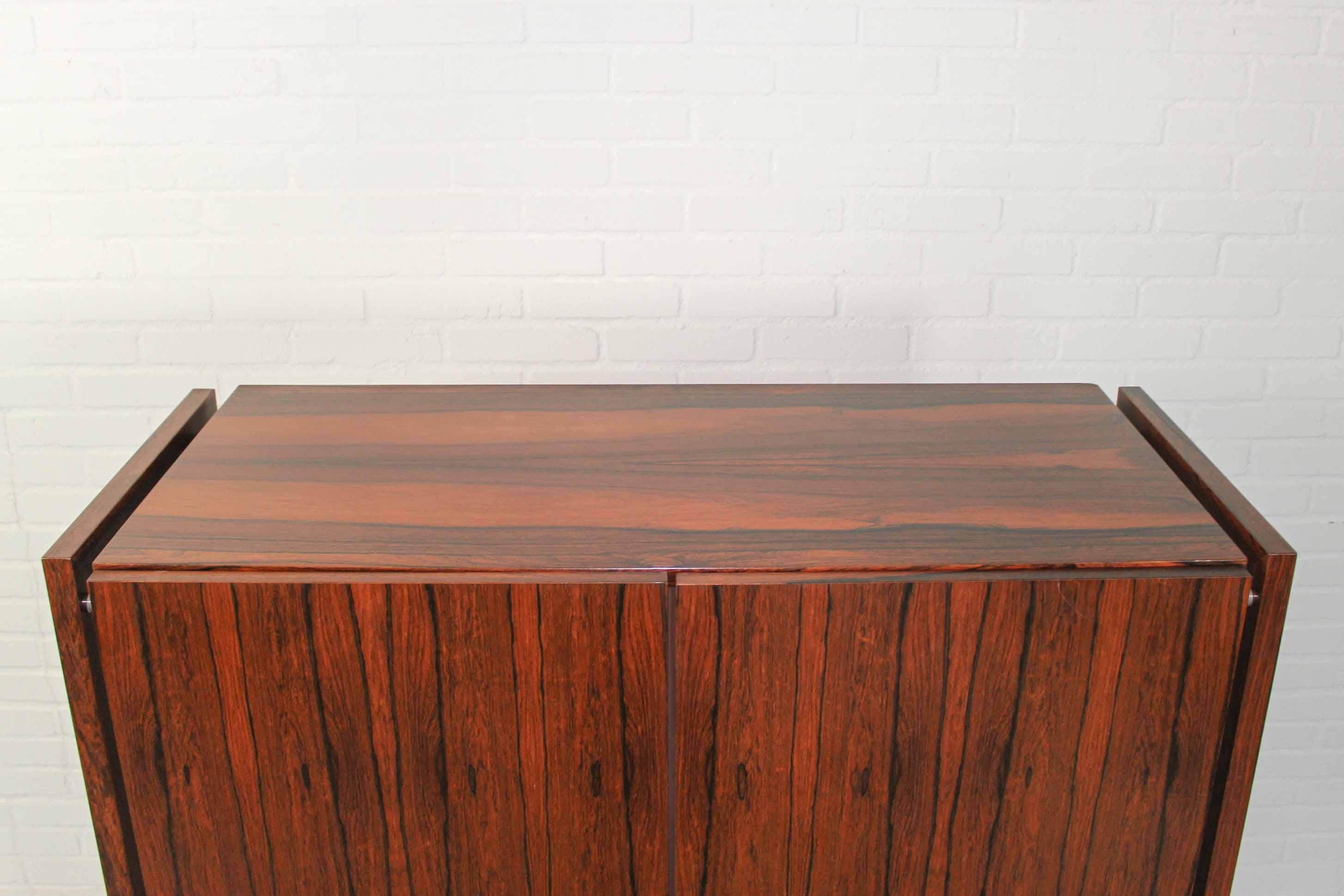 Highboard “Malmo” Within Wood Frame, Executed in Rio Palissander, 1960s 3