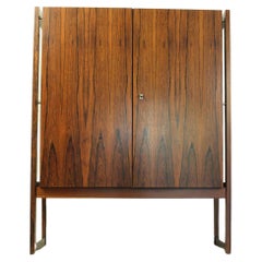 Highboard “Malmo” Within Wood Frame, Executed in Rio Palissander, 1960s