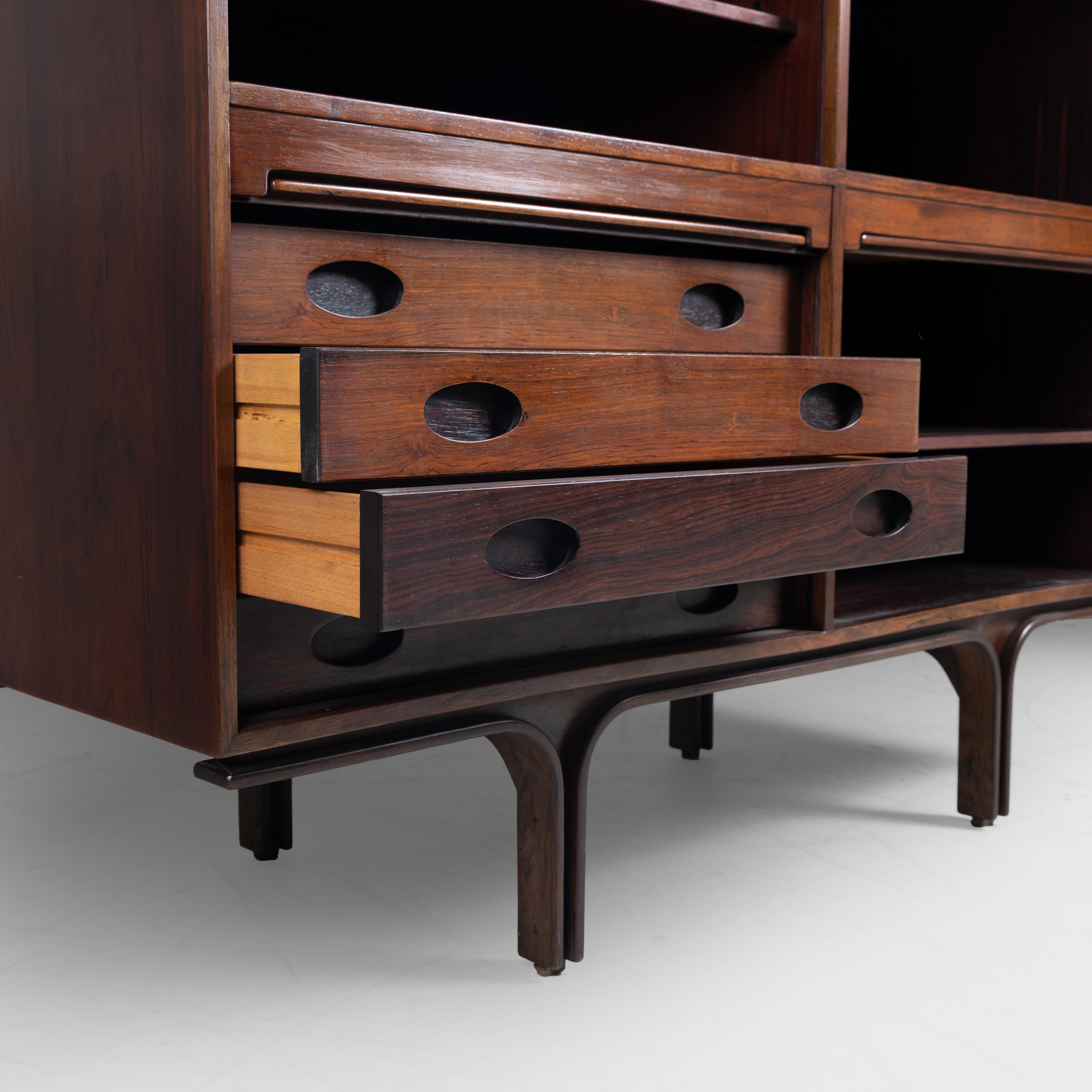 Highboard Mod. 504 Gianfranco Frattini Bernini 1960 Mid-Century Holz im Angebot 4