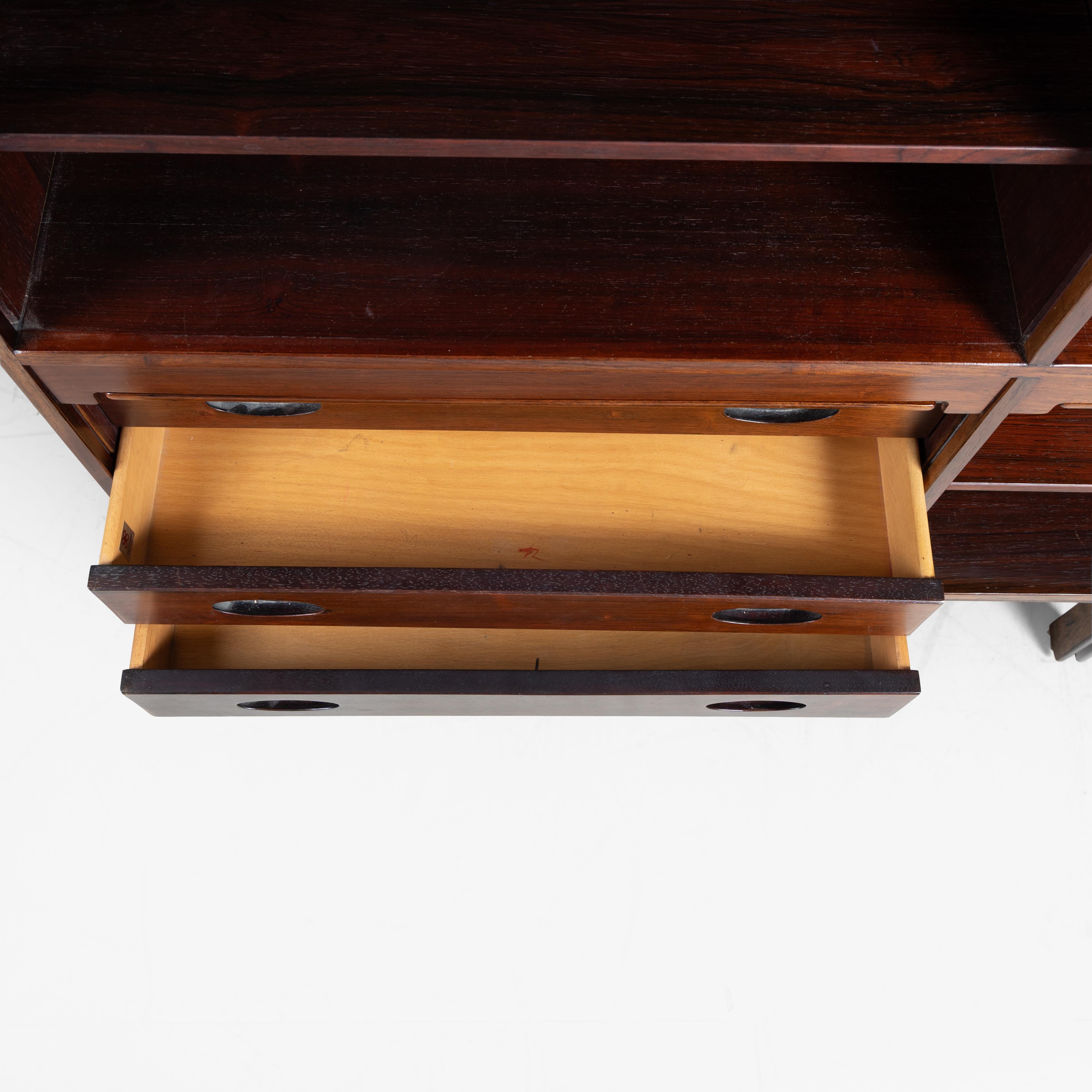 Highboard Mod. 504 Gianfranco Frattini Bernini 1960 Mid-Century Holz im Angebot 5