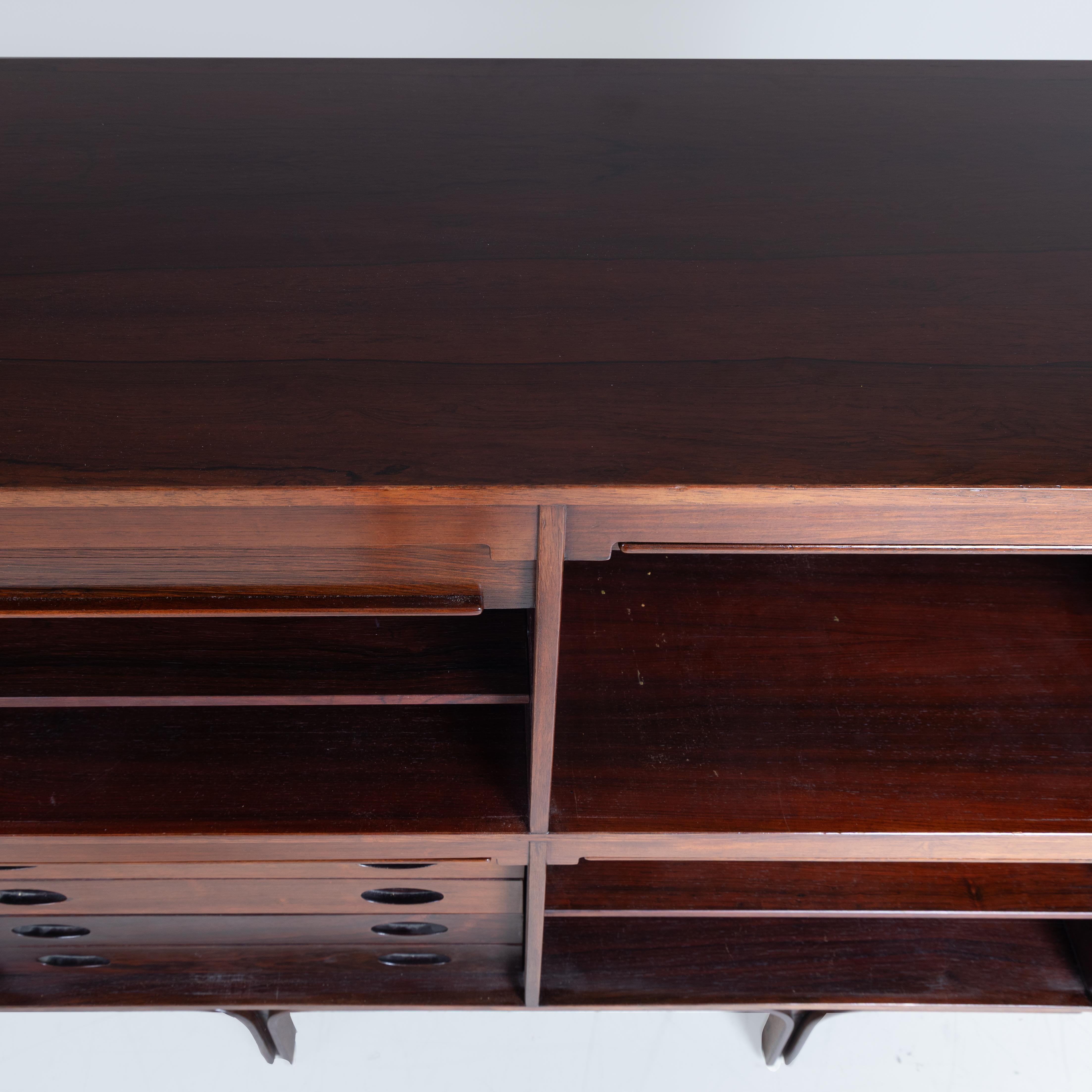 Highboard Mod. 504 Gianfranco Frattini Bernini 1960 Mid-Century Holz im Angebot 1