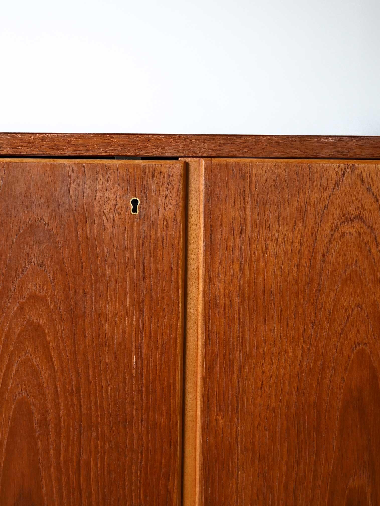 Teak Nordic highboard 1960s For Sale