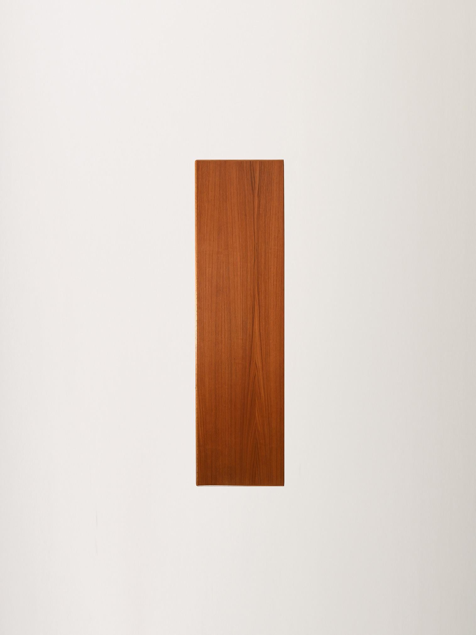 Highboard scandinavo anni 50/60 in rovere e teak con tre ante For Sale 3
