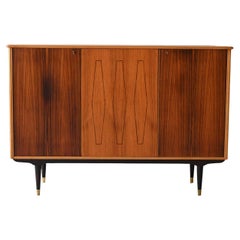 Scandinavian 1950s highboard with inlays