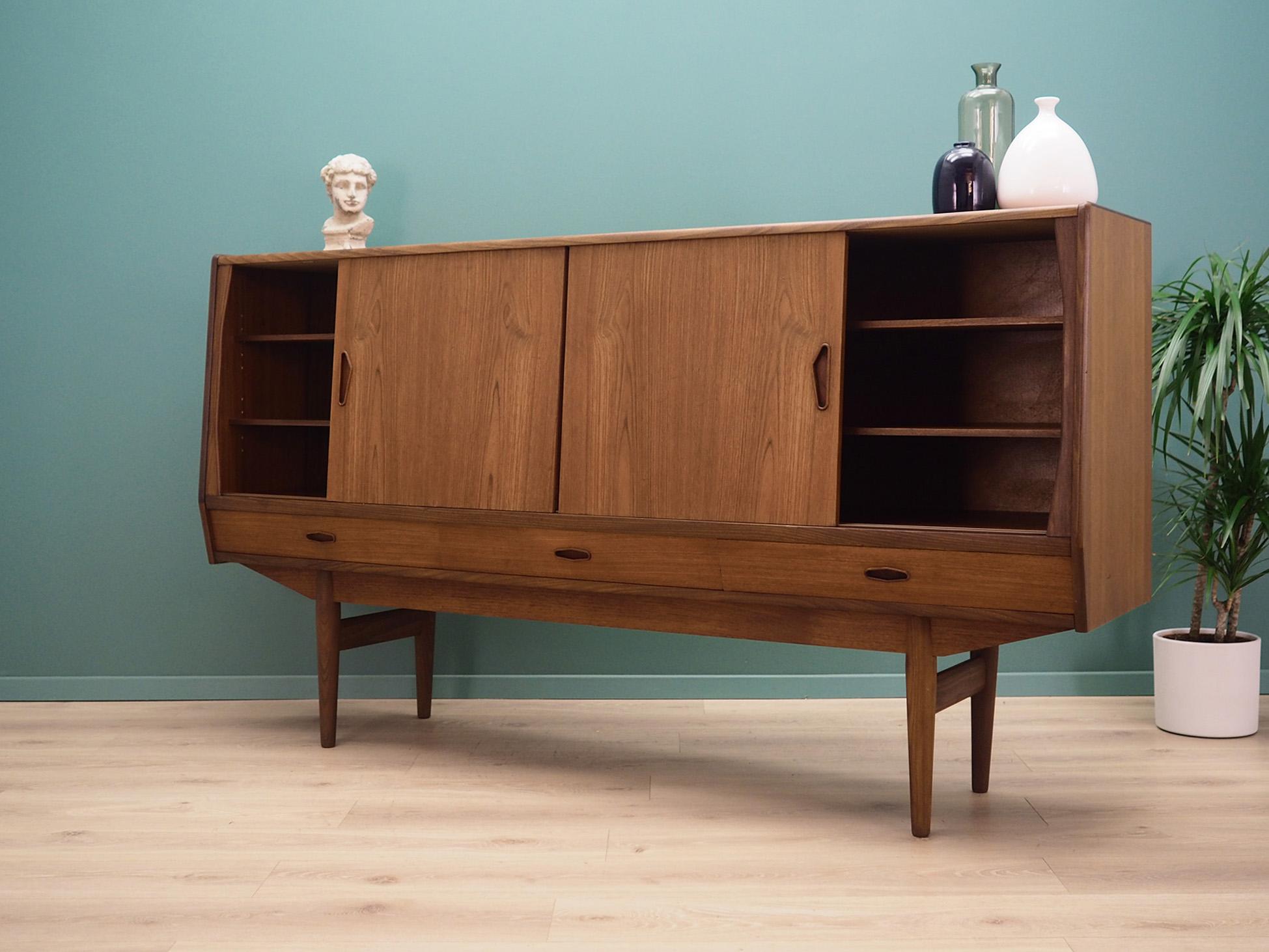 Highboard Teak, Danish Design, 1970s For Sale 2