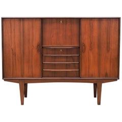 Used Highboard Teak, Danish Design, 1970s