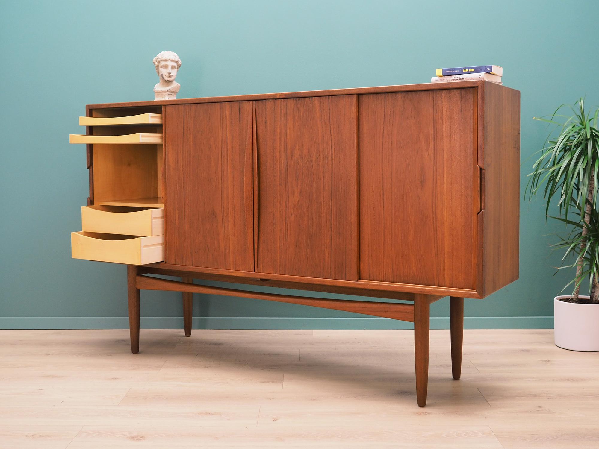 Highboard Teak, Danish Design, 1970s For Sale 1