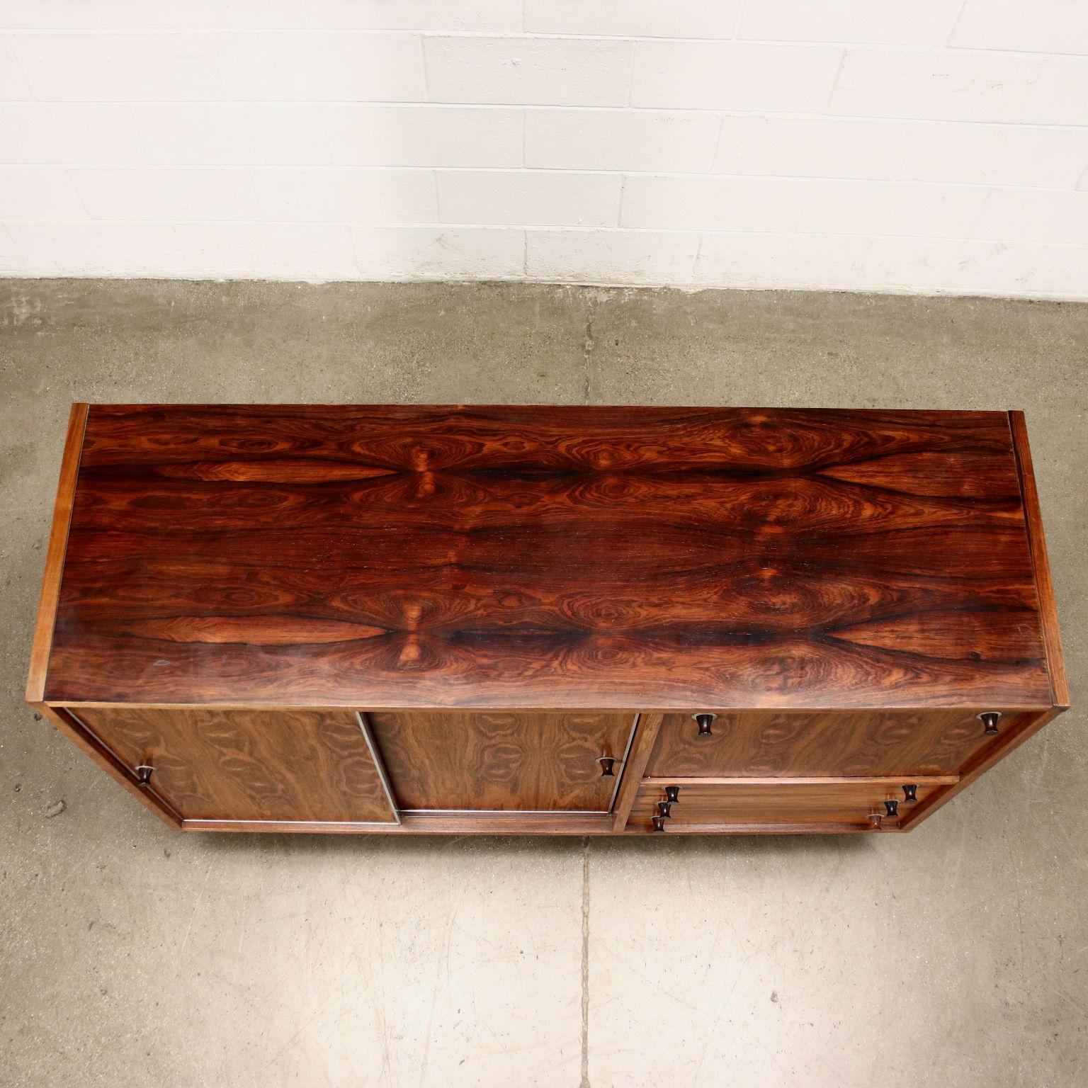 Highboard Veneered Wood, Italy, 1960s 4