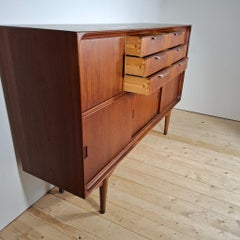 Vintage Danish teak highboard, Mid-Century