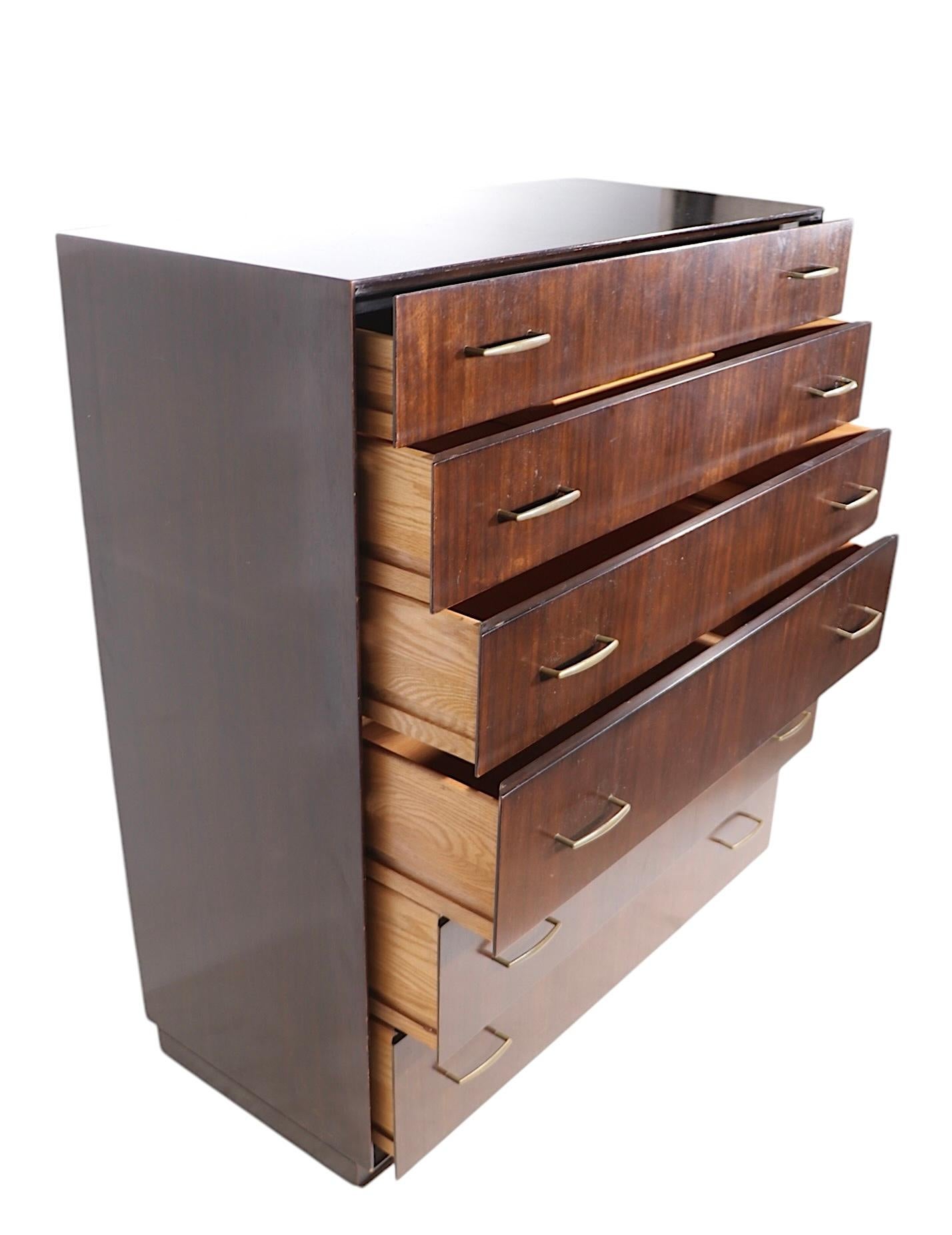 Cassettiera Highboy di Directional Custom Collection c. 1970 in vendita 4