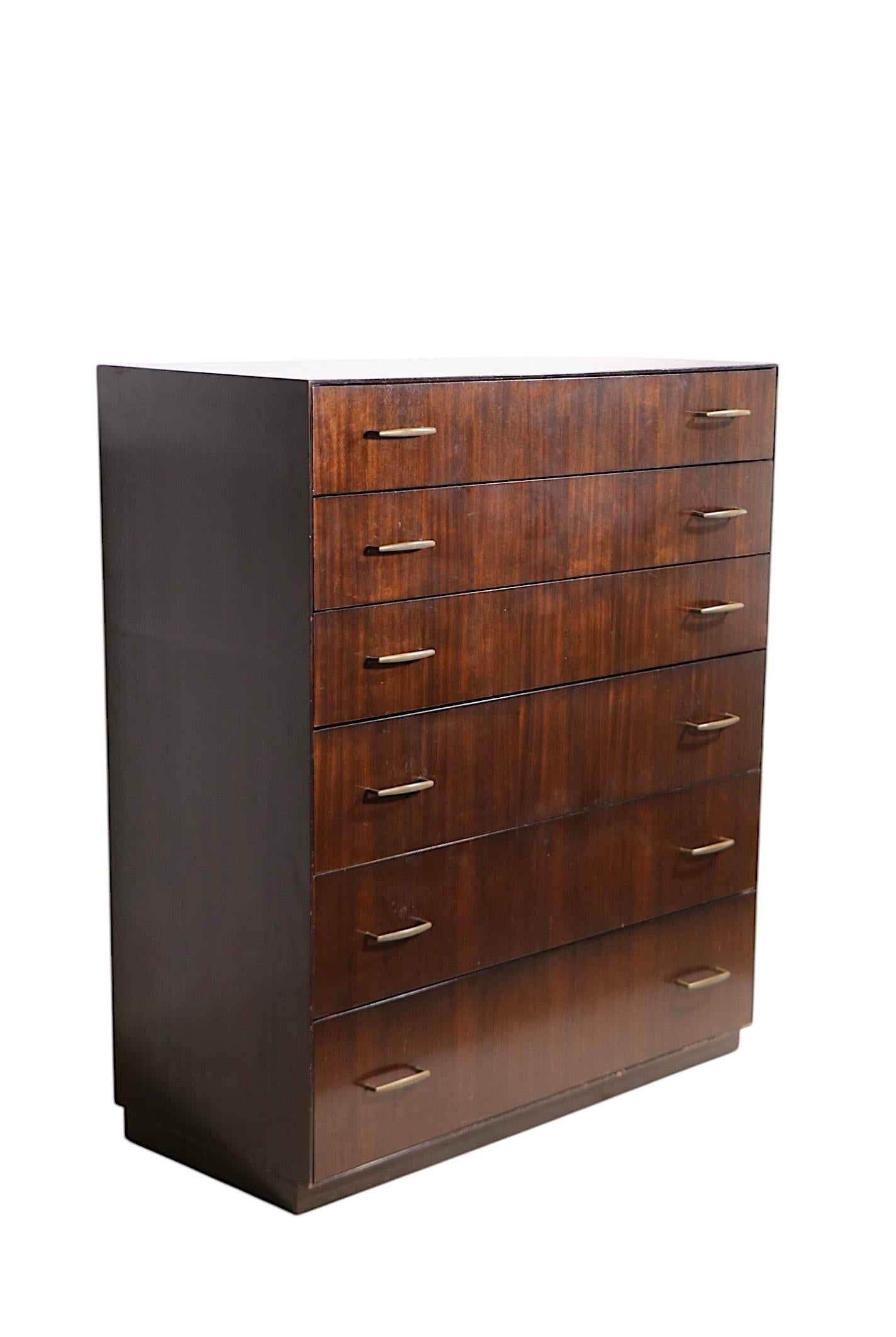 Cassettiera Highboy di Directional Custom Collection c. 1970 in vendita 5