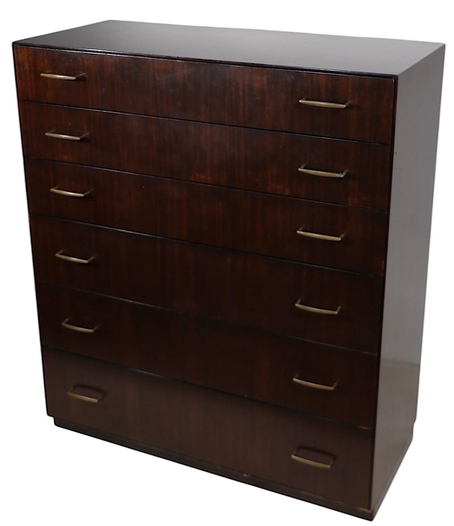 Americano Cassettiera Highboy di Directional Custom Collection c. 1970 in vendita