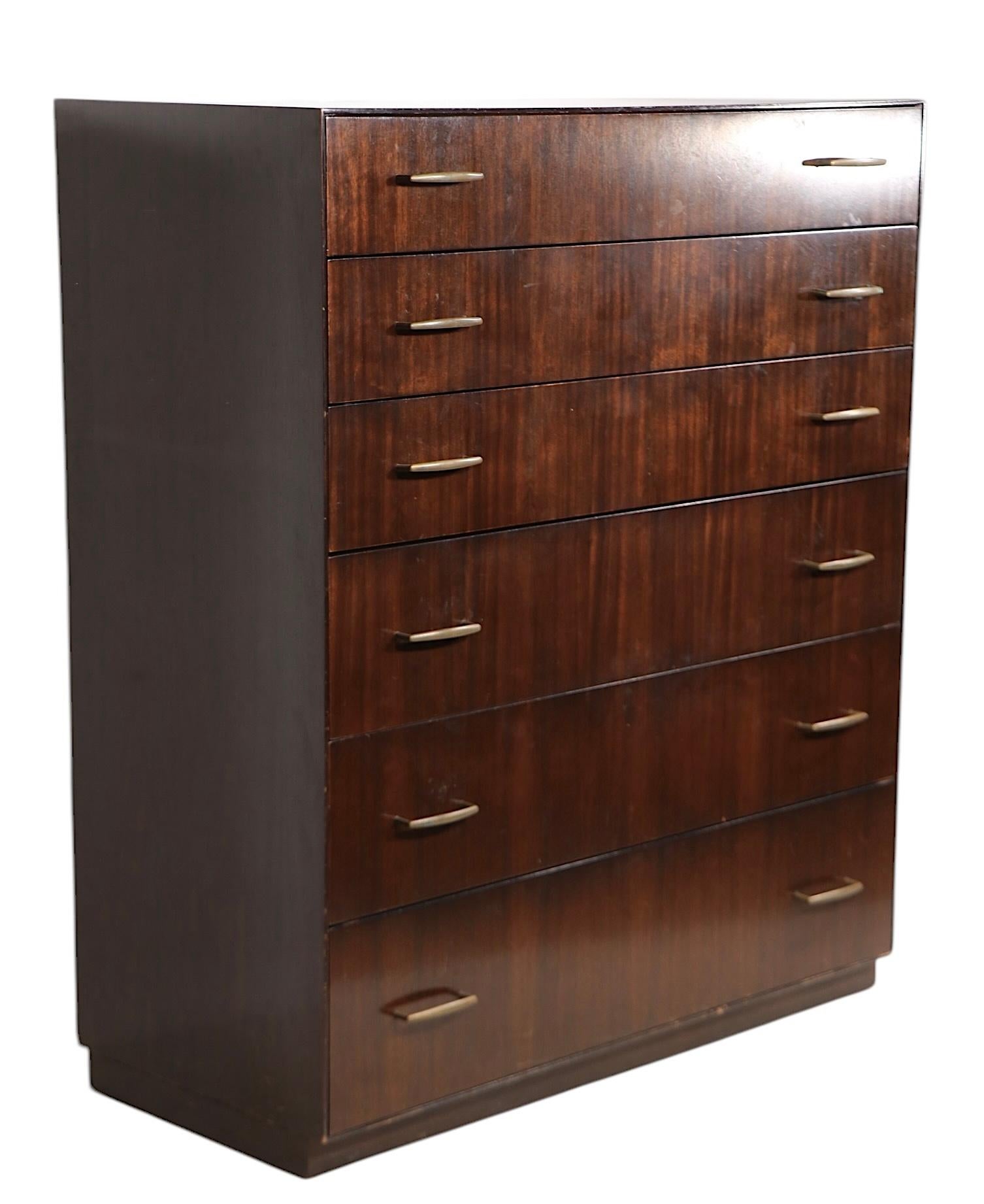 XX secolo Cassettiera Highboy di Directional Custom Collection c. 1970 in vendita