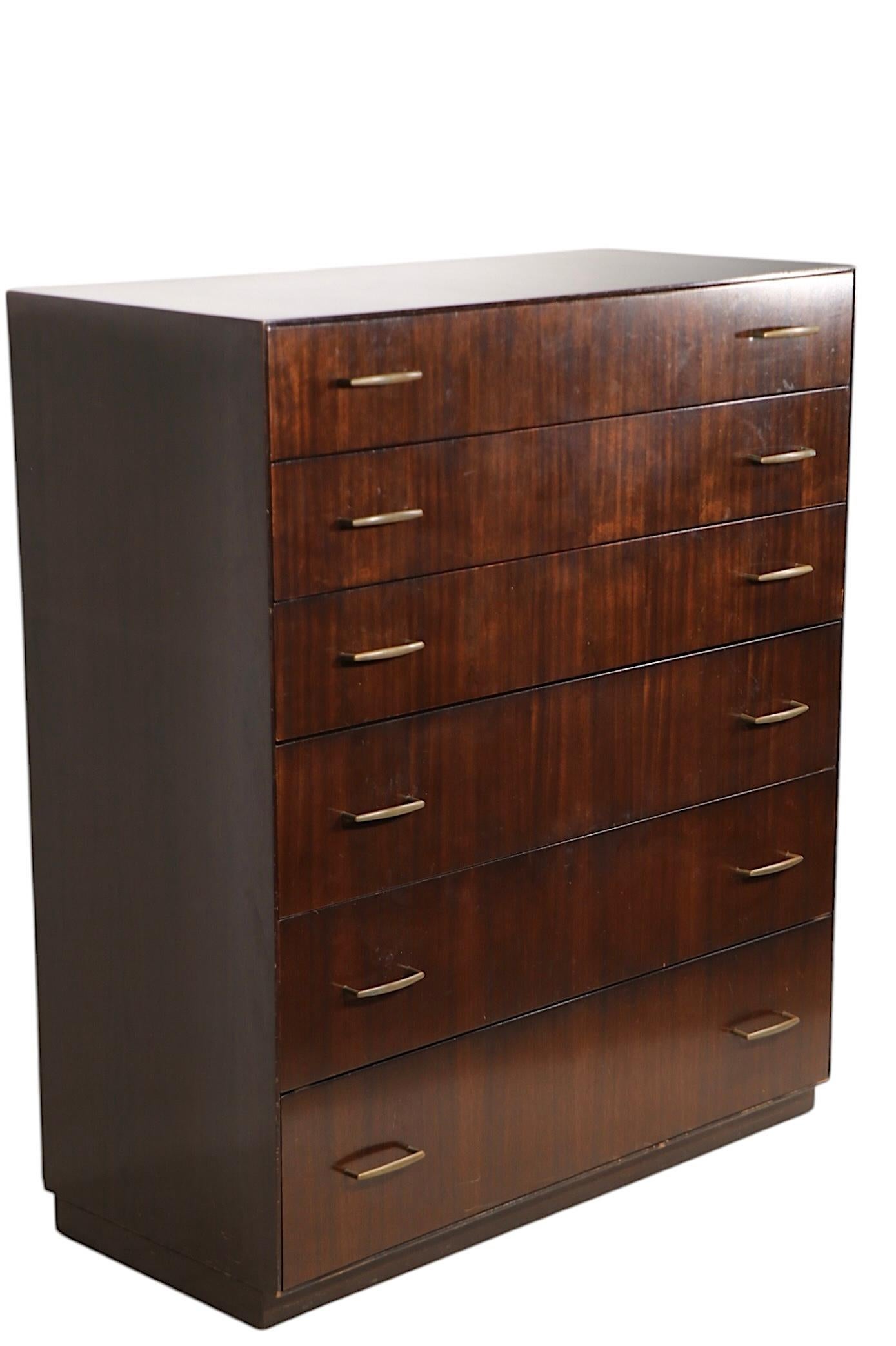 Metallo Cassettiera Highboy di Directional Custom Collection c. 1970 in vendita