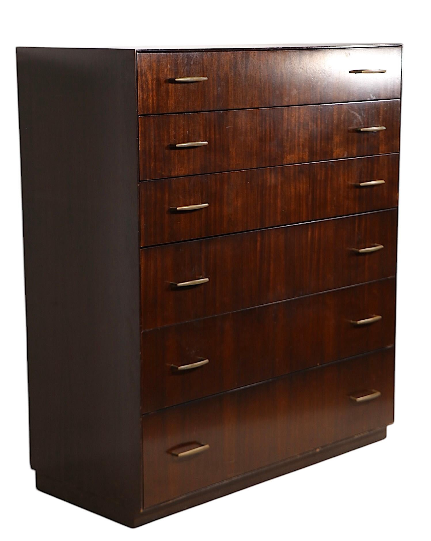 Cassettiera Highboy di Directional Custom Collection c. 1970 in vendita 1