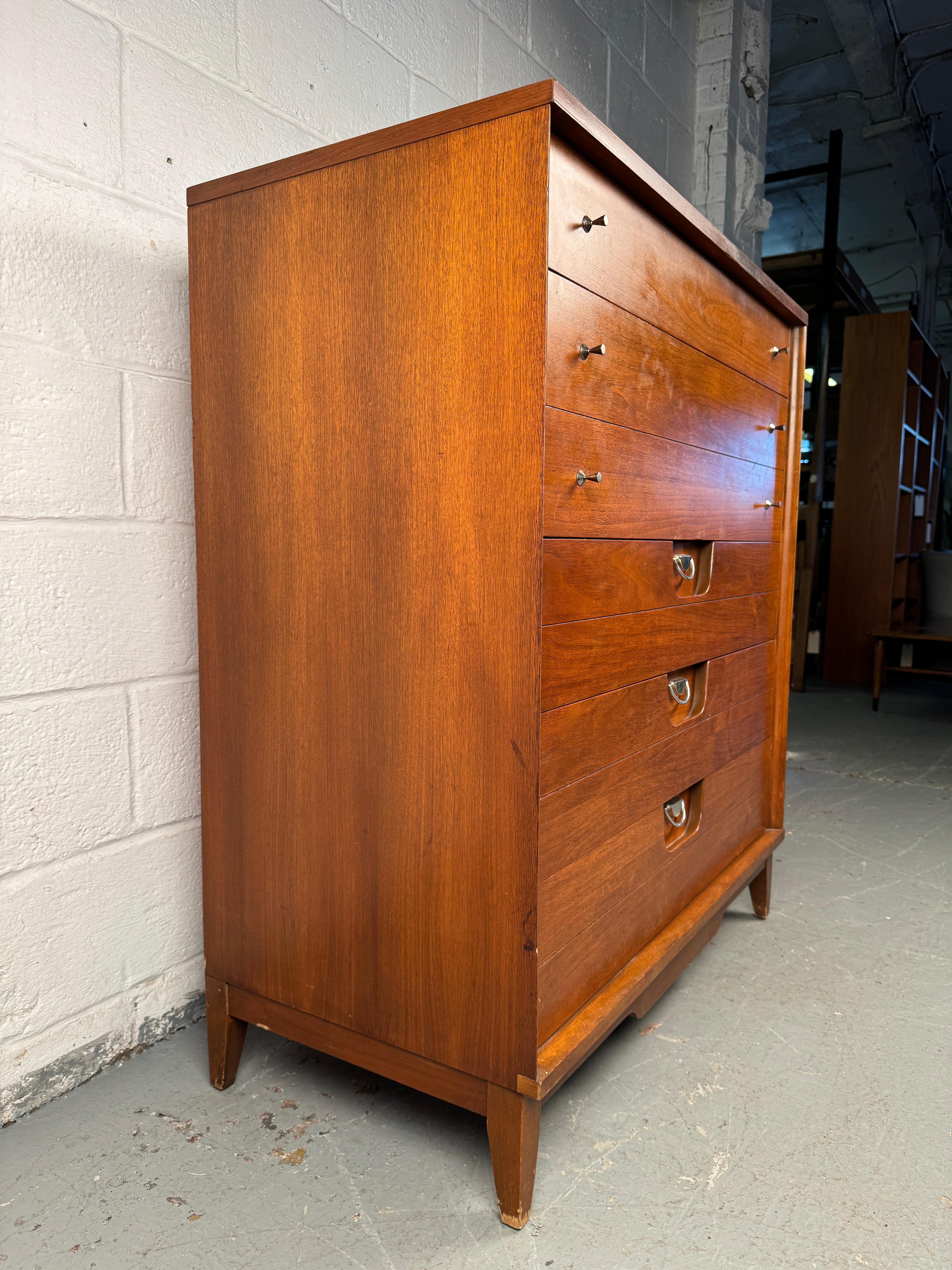 Highboy Dresser by Basic Witz Furniture In Good Condition For Sale In Brooklyn, NY