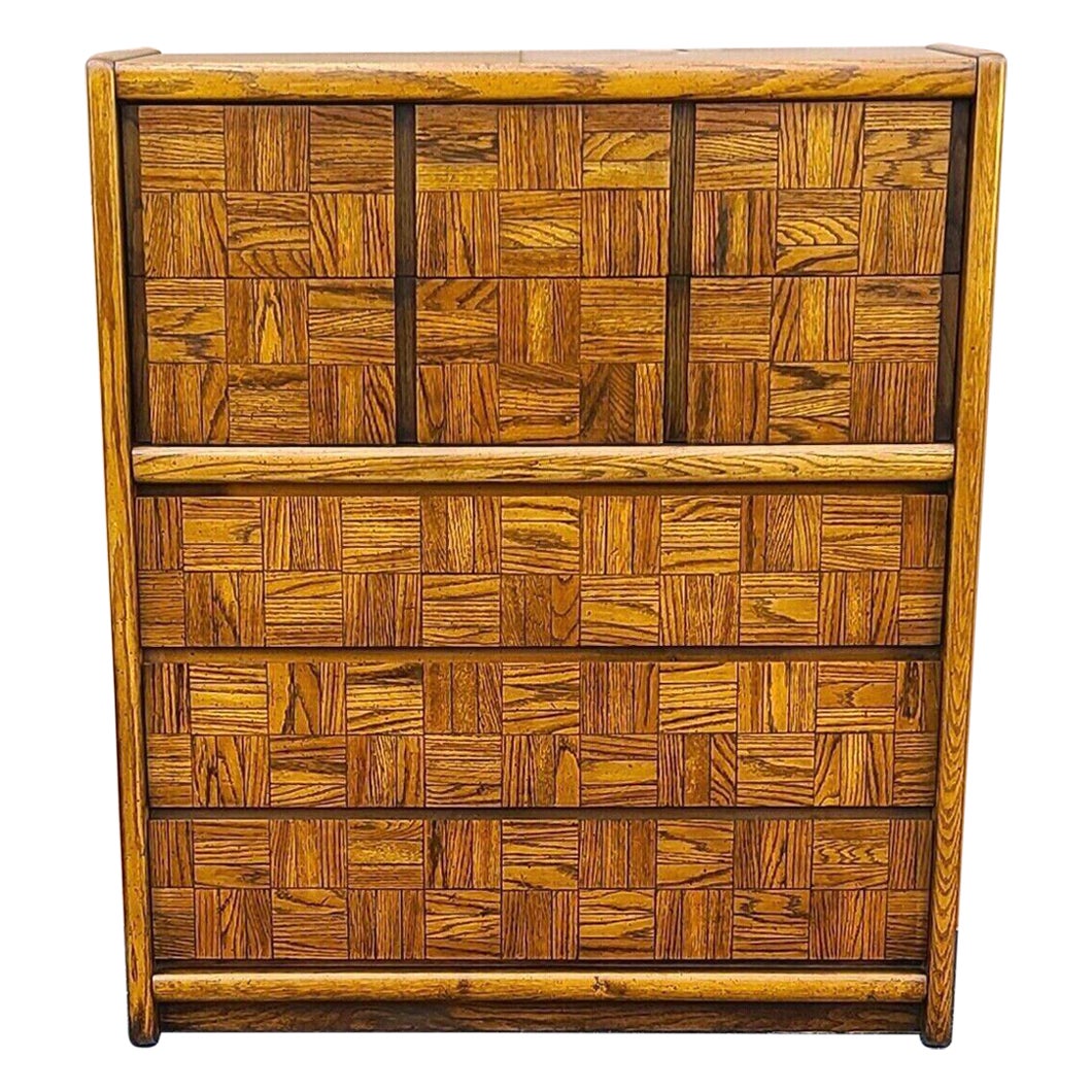 Highboy Dresser by Lane Mid-Century Modern Brutalist