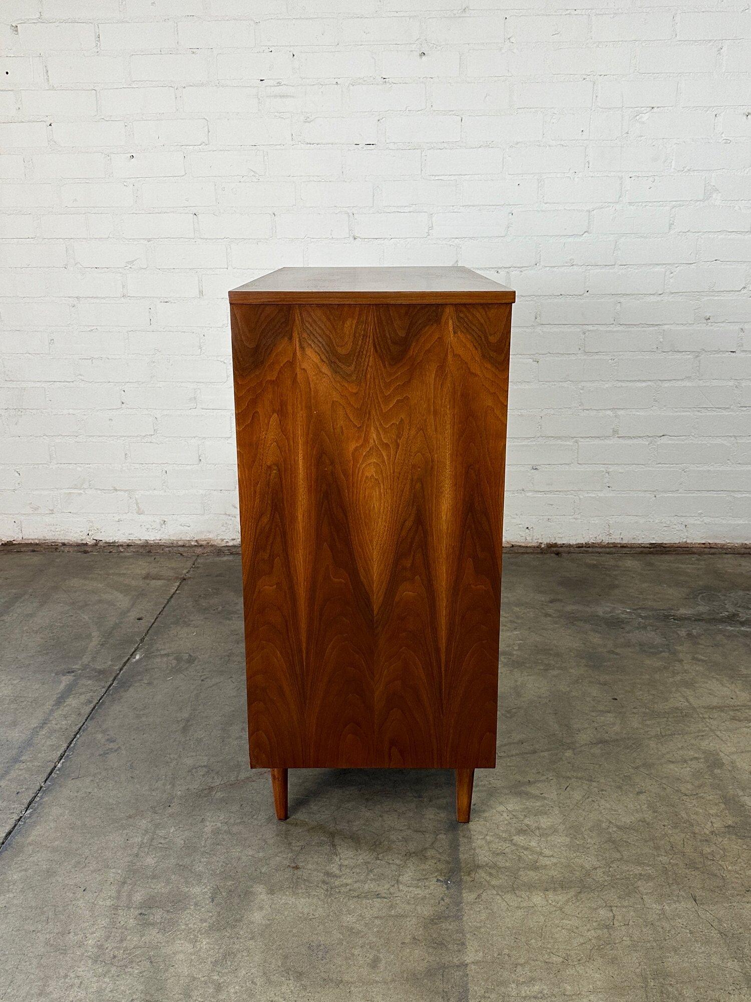 Highboy dresser with cross grain detail For Sale 2