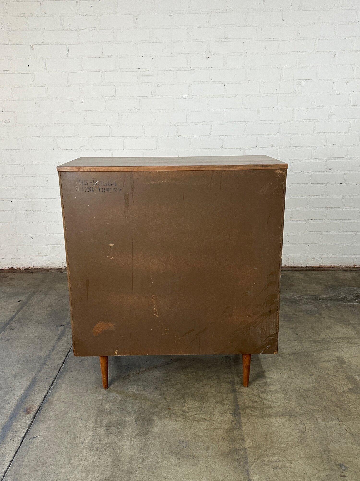 Highboy dresser with cross grain detail For Sale 3
