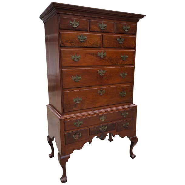 Shell High Boy Highboy Walnut Queen Ann Carved Shell Philadelphia, circa 1740 For Sale ...