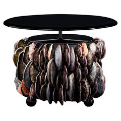 Highend Center Table Mushrooms Collection with Black Tabletop and Illumination