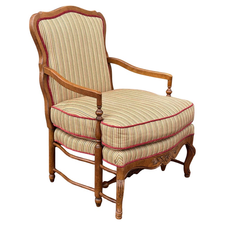 Highland House Genevieve French Country Bergere Lounge Chair For