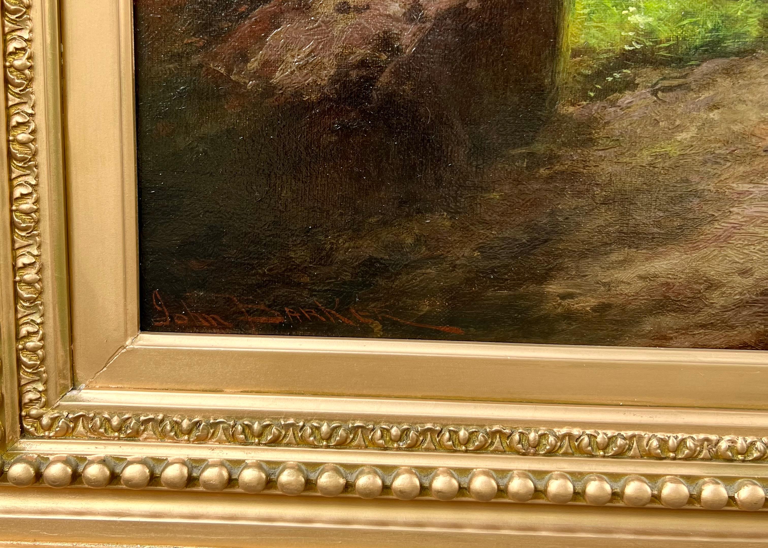 Oil on canvas, signed lower left. Measures 32.25