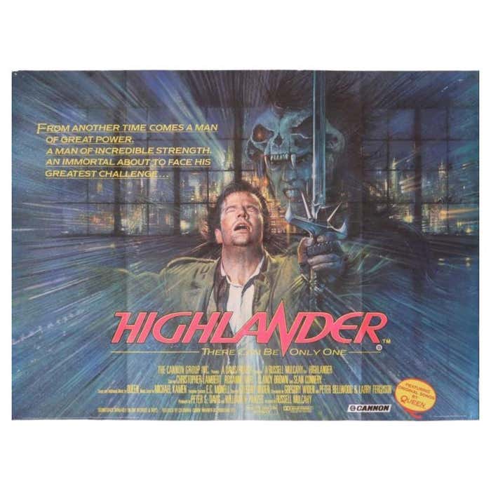Highlander Unframed Poster 1986 For Sale At 1stDibs highlander-unframed-poster-1986-for-sale-at-1stdibs