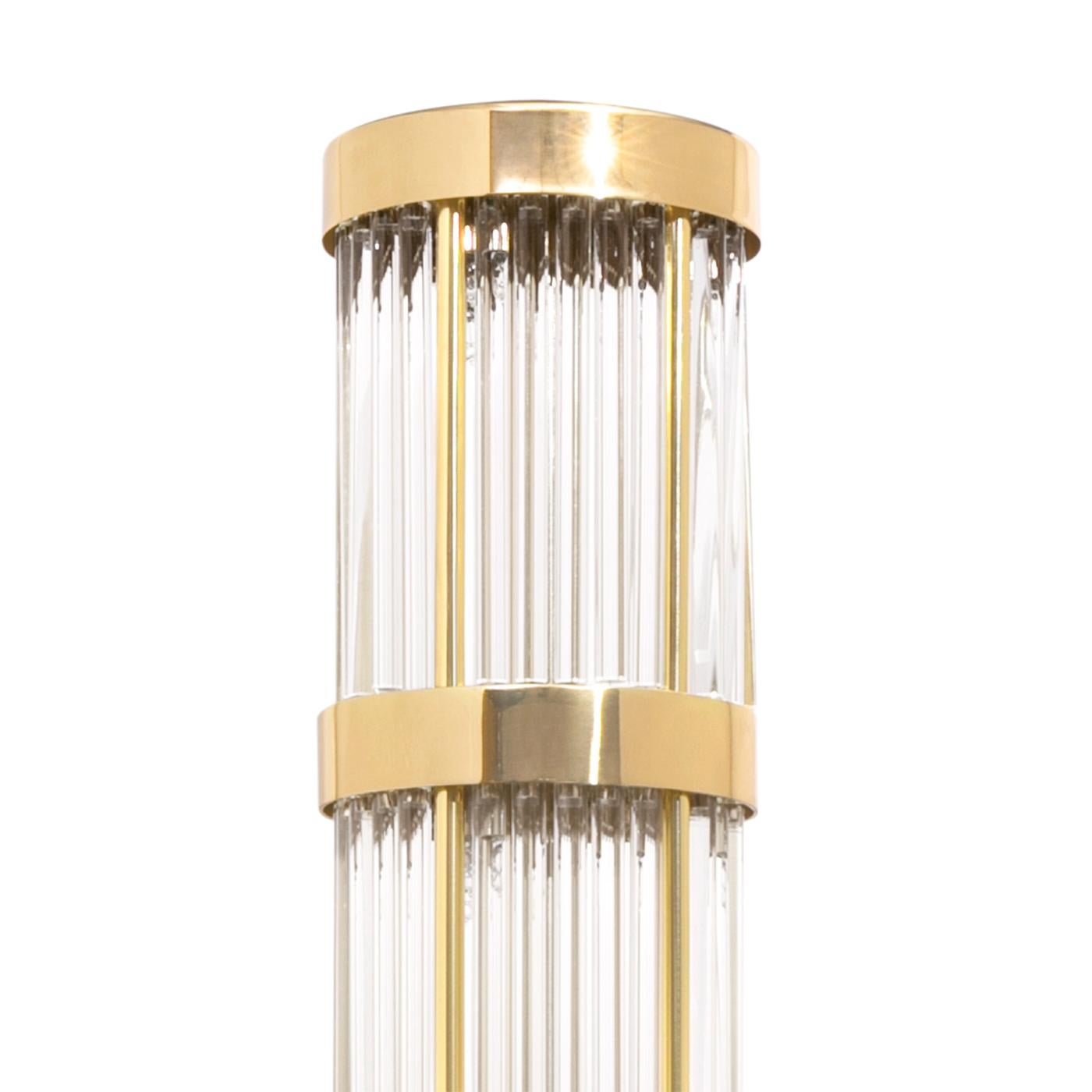 Portuguese Highlight Brass Floor Lamp For Sale