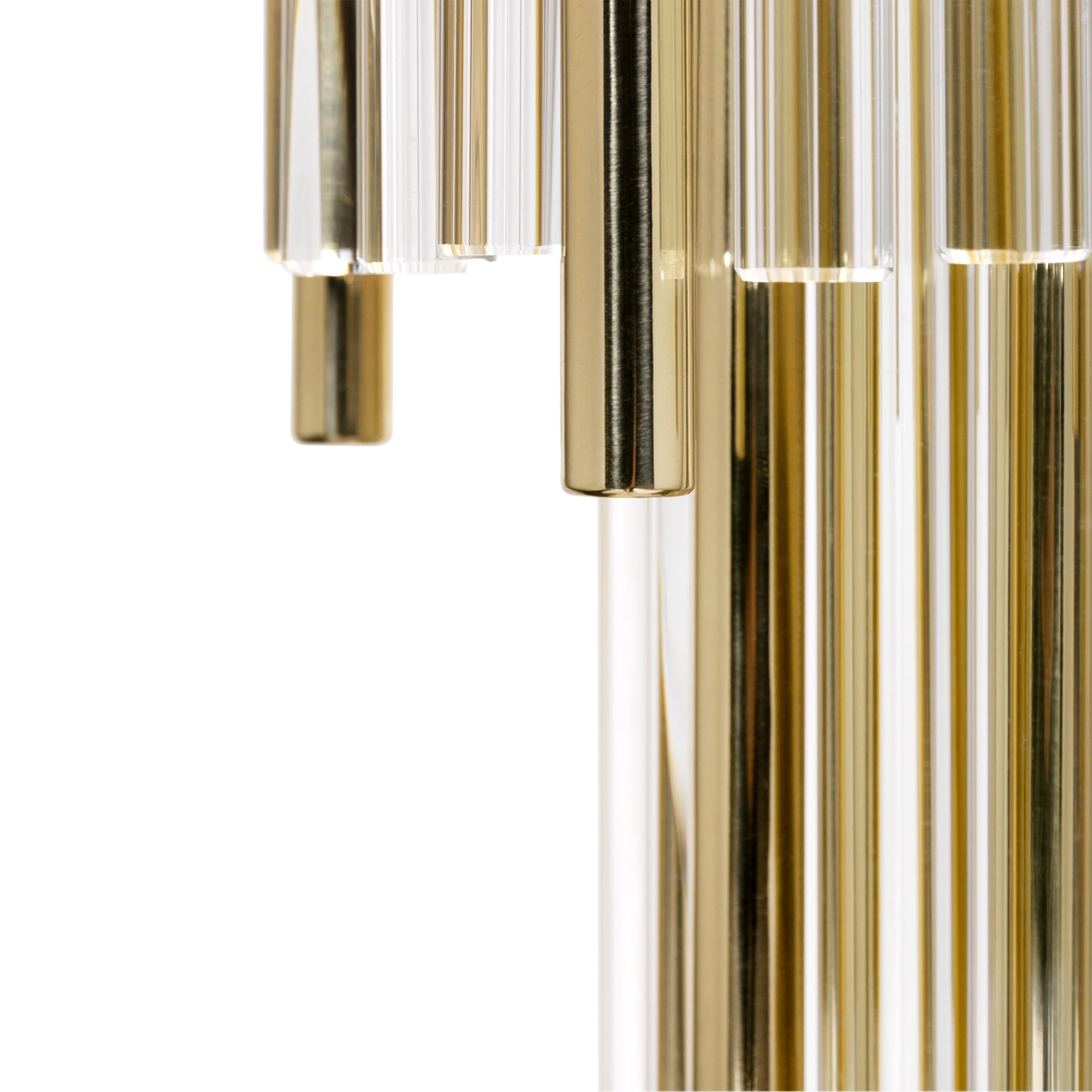 Highlight Brass Floor Lamp In New Condition For Sale In Paris, FR