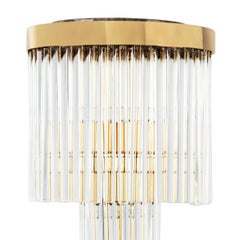 Lampada da tavolo alta in ottone Highlight