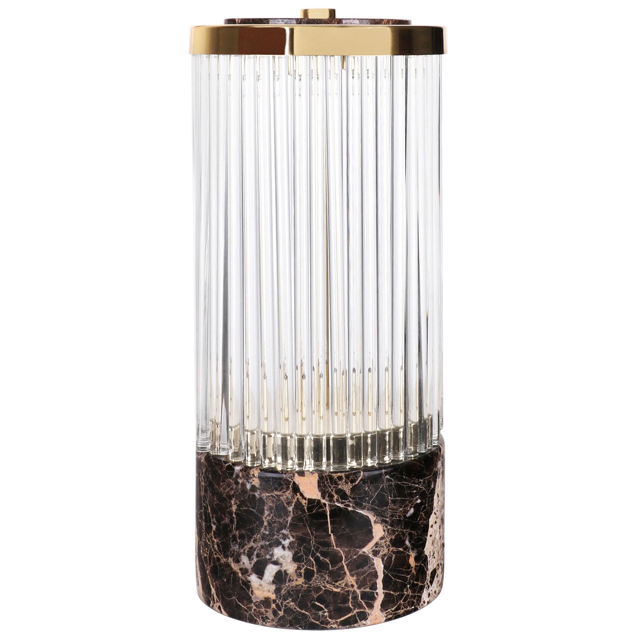 Highlight Brass Large Table Lamp For Sale