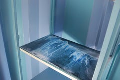 Highlight transformable wall-cabinet signed by the artist Raoul Gilioli