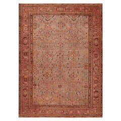 Hochkünstlerischer antiker hellblauer persischer Sultanabad-Teppich mit hellblauem Hintergrund 9' x 12'