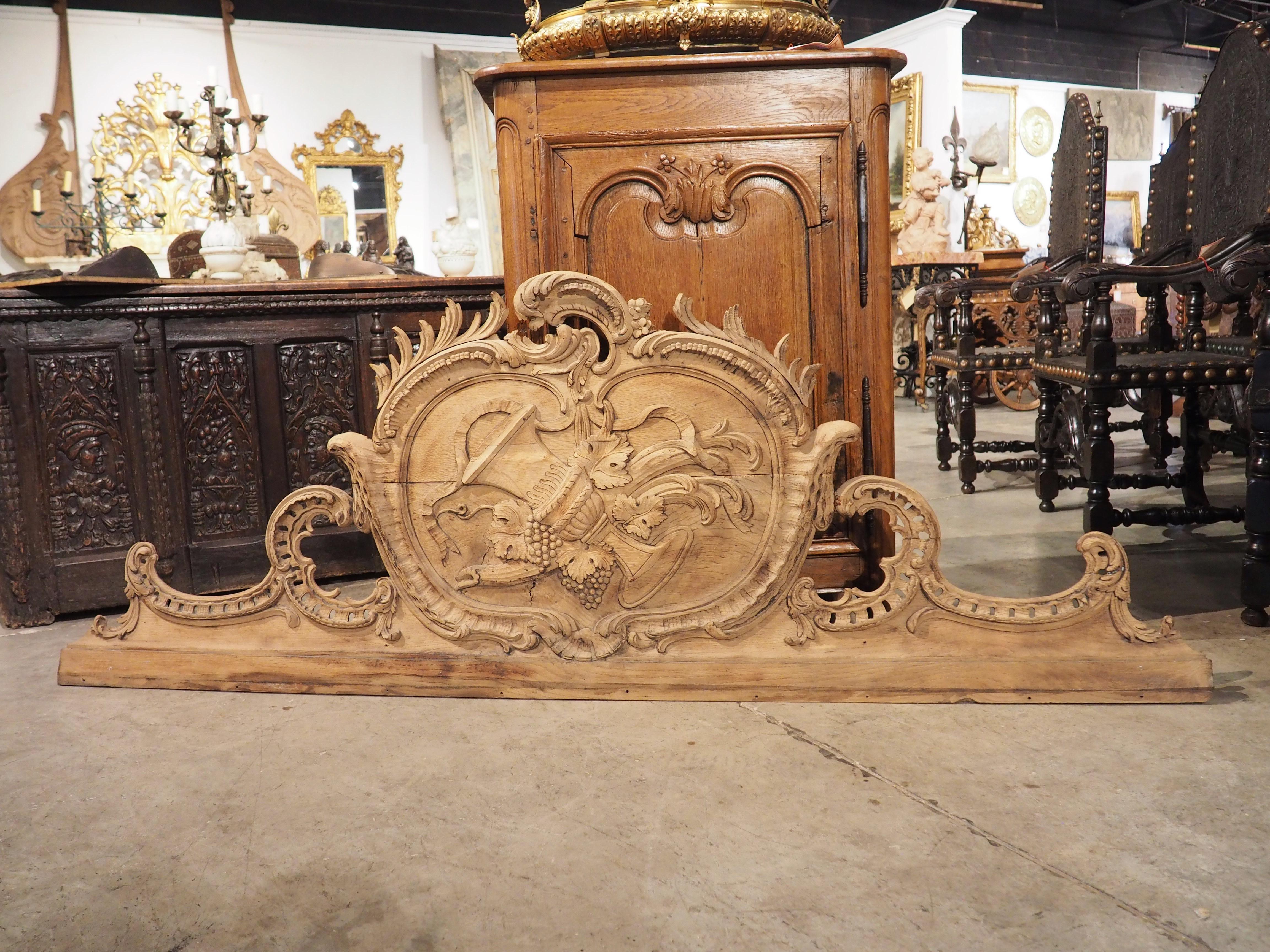 Highly Carved 18th Century Rocaille Overdoor from France For Sale 6