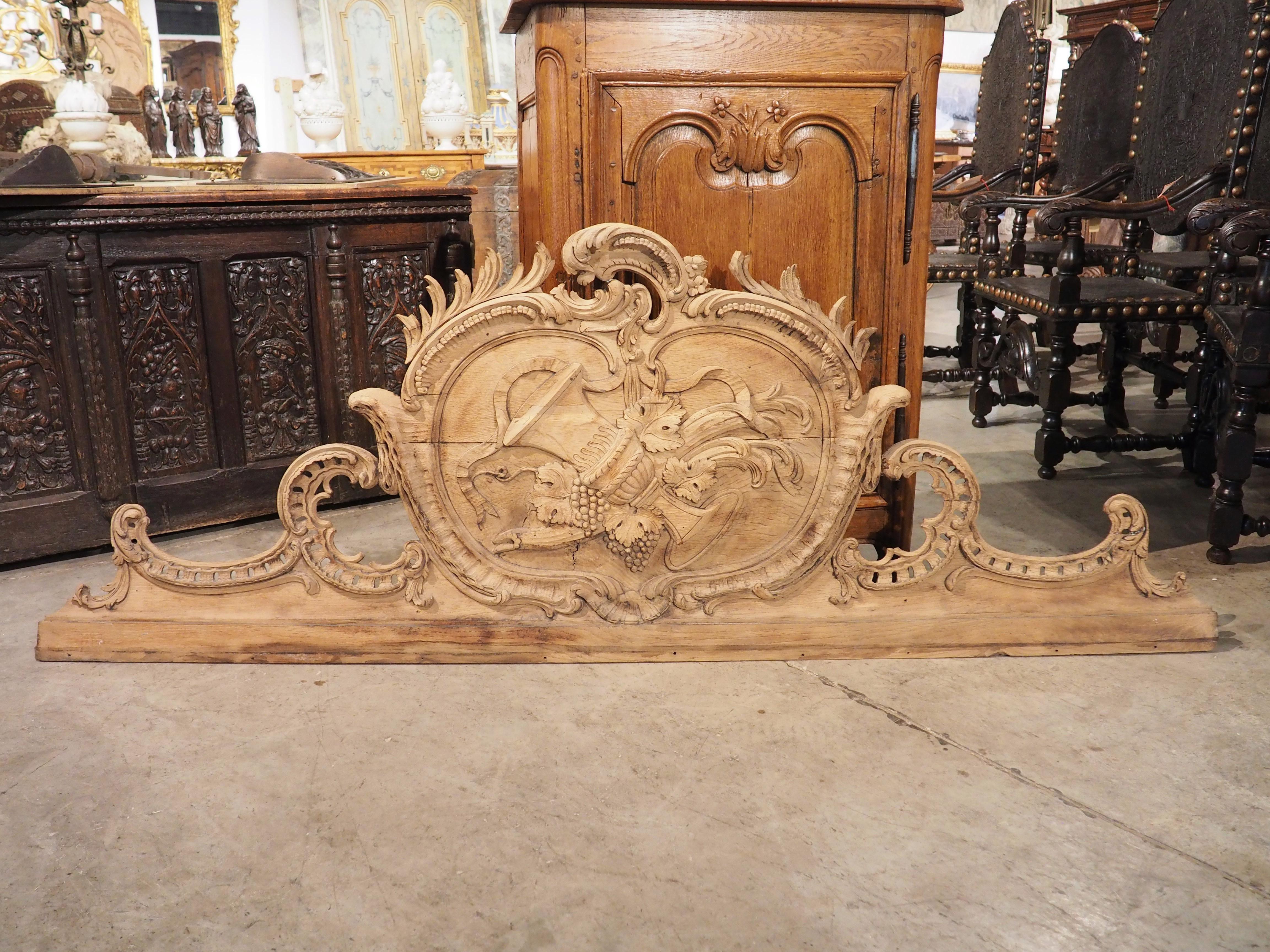 Highly Carved 18th Century Rocaille Overdoor from France For Sale 8