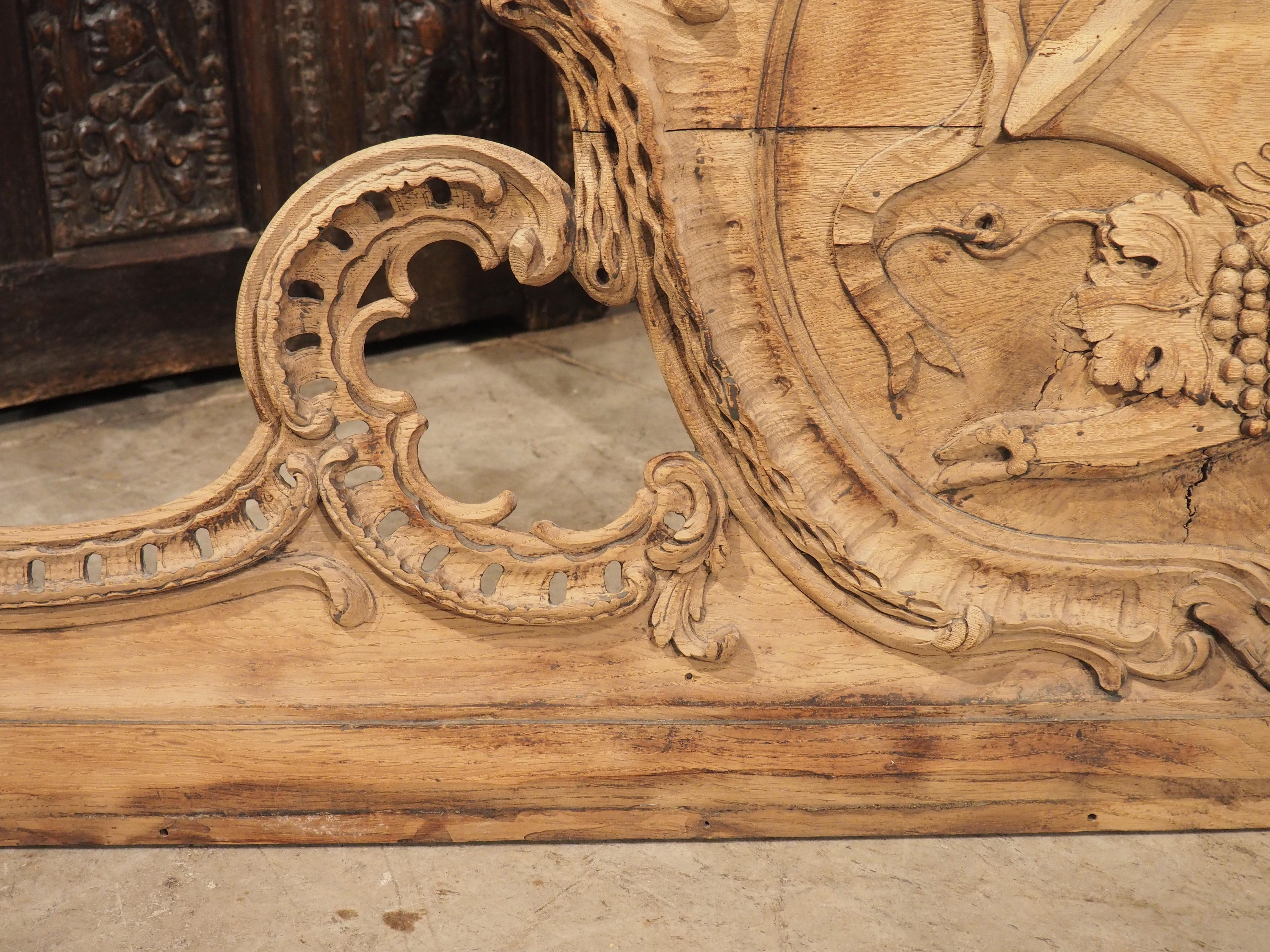 Highly Carved 18th Century Rocaille Overdoor from France In Good Condition For Sale In Dallas, TX